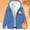 Blue, variant on Aimik Women Heavyweight Sherpa Fleece Hoodie Sweatshirt with Christmas Graphic Warm Full Zip Up Outdoor Jacket for Winter Holidays