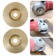 thumbnail image 2 of Eigraketly Rueda de molienda de carpintería de alta con orificio de 16MM, disco giratorio, herramienta de tallado de madera, herramientas Herramientas eléctricas oro Inclinado 100MM, 2 of 6