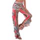thumbnail image 3 of VISgogo Pantalones de playa holgados para mujer, pantalones transparentes irregulares de cintura alta con estampado de rayas de cebra multicolor, S/ M/ L/ XL VISgogo moda, 3 of 8
