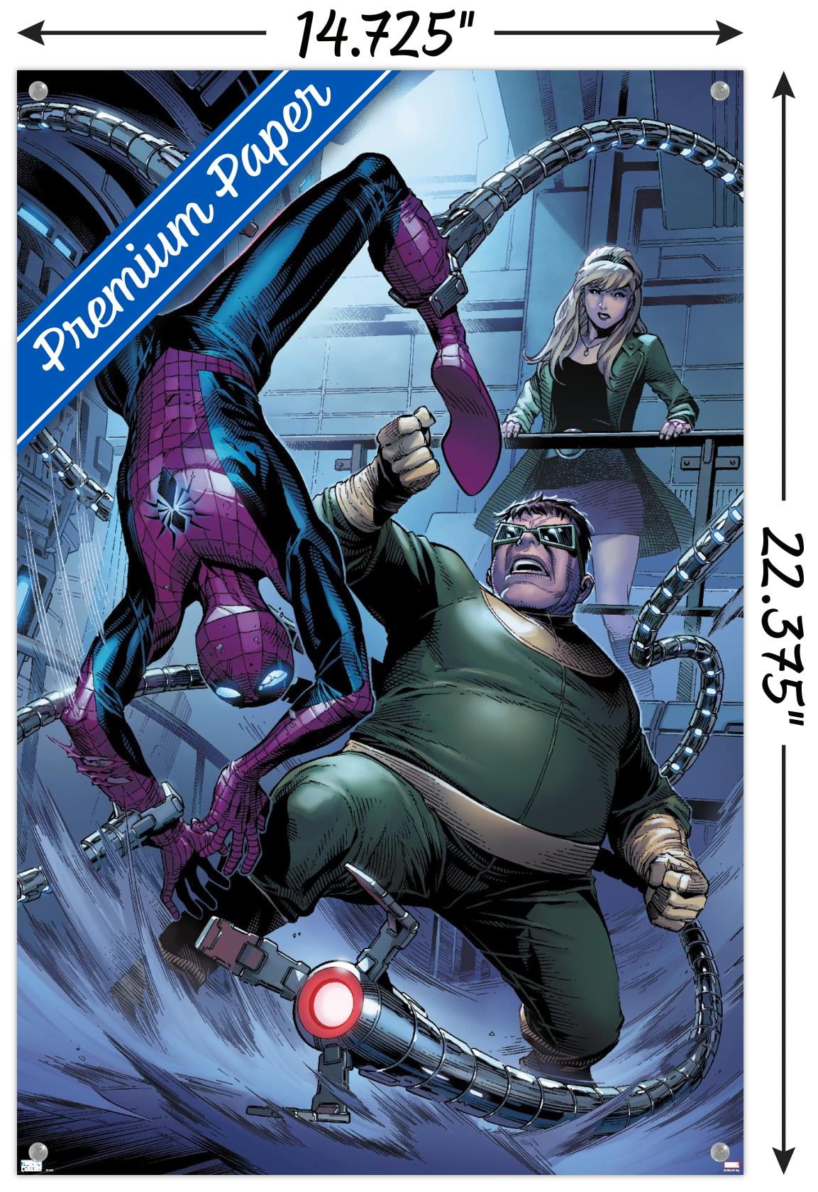 Marvel Comics - Spider-Man, Doctor Octopus - The Clone Conspiracy #2 Wall Poster with Pushpins, 14.725" x 22.375"