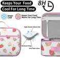 thumbnail image 4 of Strawberry Fruit Insulated Lunch Box Bag for School Reusable Food Carry Bag for Women Men Meal Containers with Exterior & Interior Pockets Collection, 4 of 6