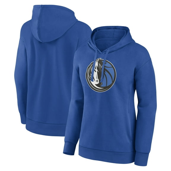 Women's Blue Dallas Mavericks Team Primary Logo Pullover Hoodie