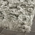 thumbnail image 4 of SAFAVIEH Paris Darwin Plush Polyester Shag Area Rug, Silver, 5' x 7', 4 of 6