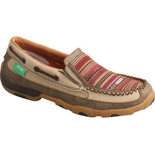 twisted x women's driving mocs slip on