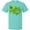 Scuba Blue, variant on Inktastic St. Patrick's Day Hand Lettering with Green Top Hat T-Shirt