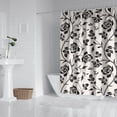 thumbnail image 2 of Waterproof Beautiful Colorful Floral Shower Curtain 72x72 Inch Boho Style Polyester Unique Shower Curtain for Bathroom Hotel Home Decor with 12 Plastic Hooks, 2 of 5