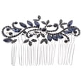 thumbnail image 1 of Miangastore Peigne à Cheveux Bleu en Strass pour Mariée Accessoires de Fête pour Femmes, 1 of 9