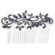 thumbnail image 1 of Peine de pelo de novia con diamantes de imitación azul, tocado elegante, accesorios de fotografía, accesorios para el cabello de fiesta para mujeres y señoras, 1 of 6