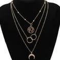 thumbnail image 3 of lionlar Collier Papillon Pendentif Multicouche Délicat Collier Ras du Cou Multicouche Doré, 3 of 4