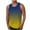 Yellow, variant on Mens Gradient T Shirts Sleeveless Moisture Wicking Soft Sports Tops Crew Neck Classic Comfortable Basic Shirts