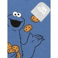 thumbnail image 7 of Sesame Street Cookie Monster Baby Boy T-Shirts and Short Outfit Set, 3pc, 7 of 7