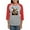 Heather/Red, variant on CafePress - Saint Michael The Archangel Long Sleeve T Shirt - Womens Baseball Tee