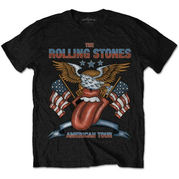 The Rolling Stones Unisex T-Shirt USA Tour Eagle (Small)