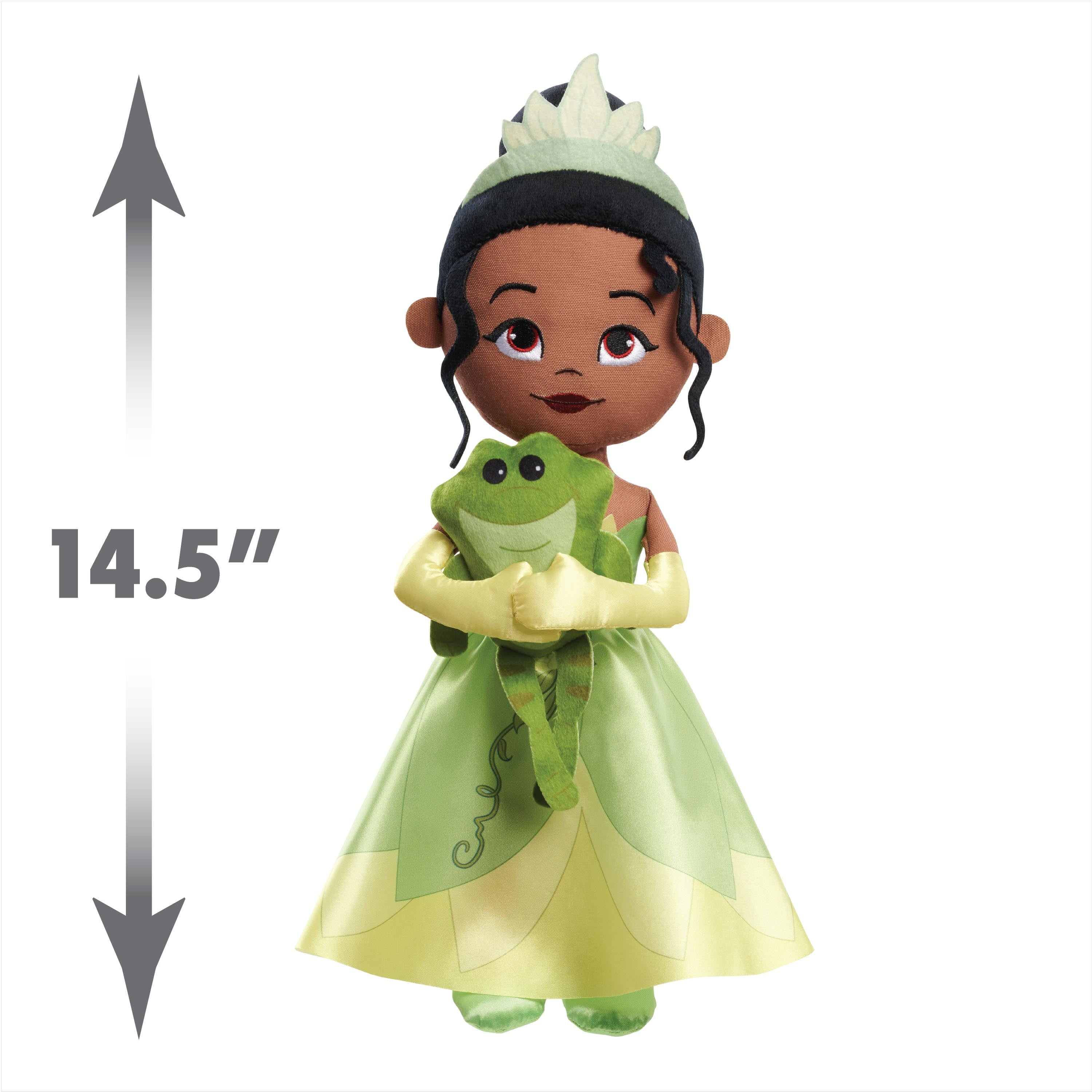 Disney Princess Lil' Friends Plushie Tiana & Naveen 14.5-inch Plushie Doll,  Officially Licensed Kids Toys for Ages 3 Up, Gifts and Presents