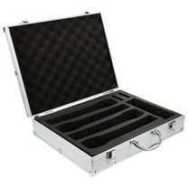 BESTOYARD Hard Box White Microphone Carrying Organizer with Handle for Cordless Mic Storage