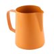 thumbnail image 1 of Jarra de leche de 400 ml para cocina, hogar, cafetería, jarra de leche de acero inoxidable para hacer café. naranja, 1 of 6