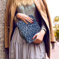 thumbnail image 5 of HELLHERO Blue Leopard Print PU Leather Bible Cover, Portable Bible Protective Holder with Zipper Pocket for Church Prayer Travel, 5 of 12