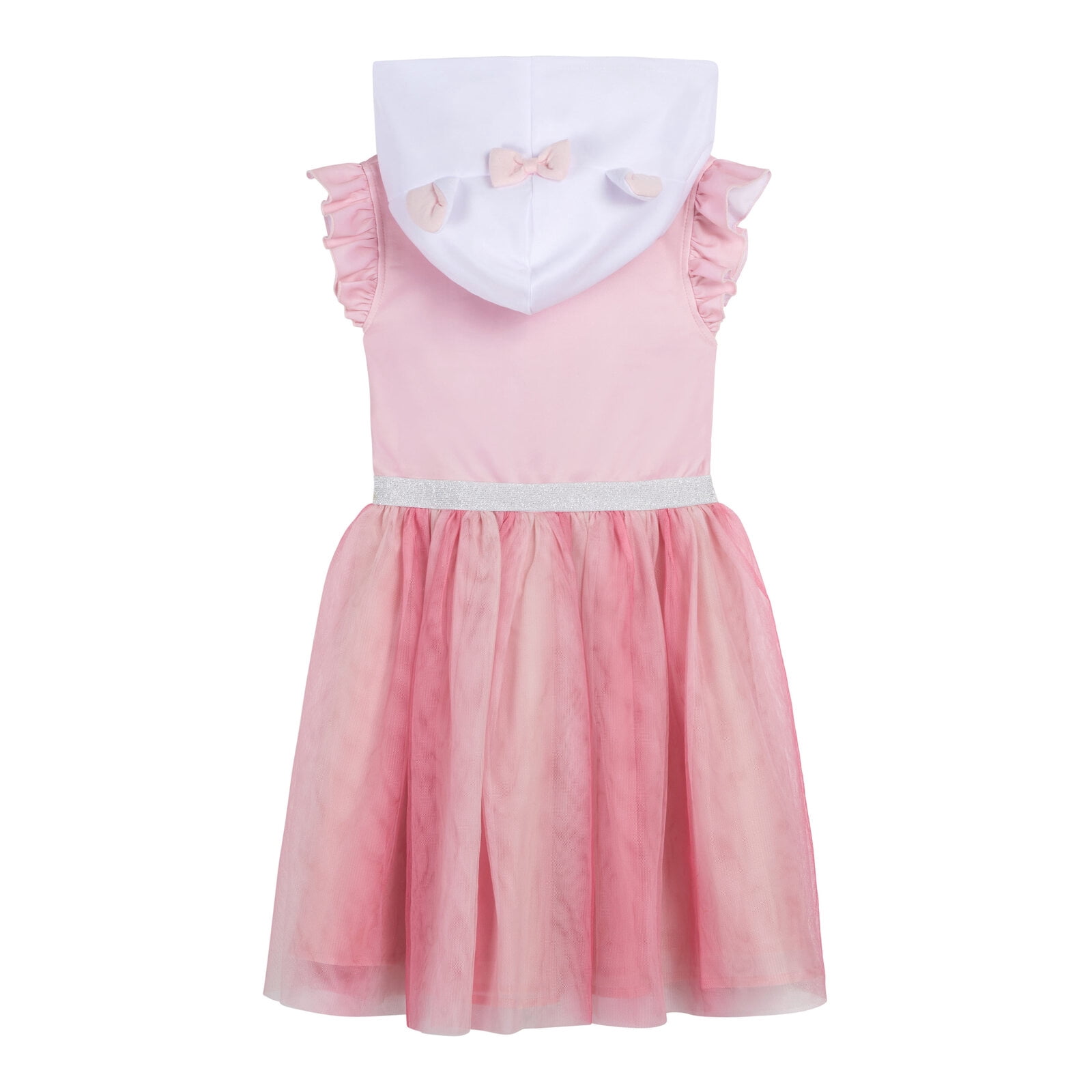Disney The Aristocats Toddler Girls' Cosplay Hooded Dress Marie Pink White