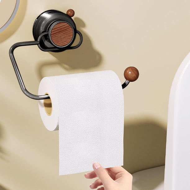 Portarrollos de papel higiénico de acero inoxidable, montado en la pared, rotación de 180 grados, fácil de usar, para baño, cocina y aseo.