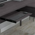 thumbnail image 4 of Scranton & Co 72" Transitional Engineered Wood L-Shape Desk with Storage in Gray, 4 of 7