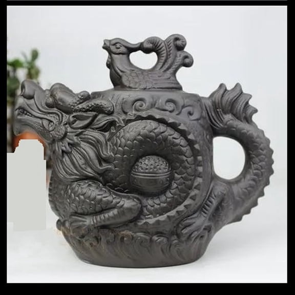 Big Capacity Purple Clay Tea Set Kettle Kung Fu Teapot 500ml Authentic Yixing Teapot Dragon And Phoenix Tea Pot