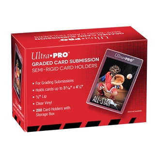 200 Pack Sports Card Sleeves With Pull Tabs - Clear Plastic Holders For Grading Submission & Protection