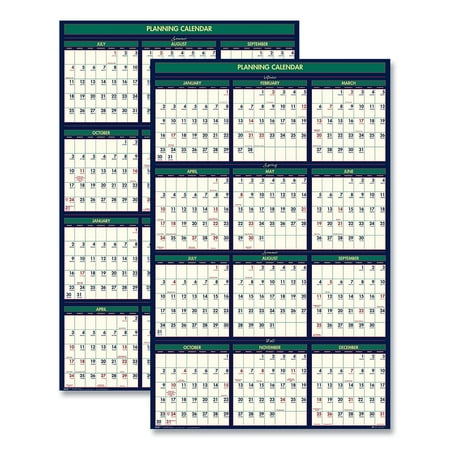 House of Doolittle 2023-2024 Four Seasons 24 x 37 Business/Academic Recycled Wall Calendar (HOD390)