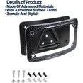 thumbnail image 2 of Curved Laydown License Plate Mount with Frame Harley Davidson License Plate Mount Truck Bracket 3-Hole Relocation kit OEM# 3148, 2 of 4
