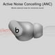 thumbnail image 3 of Auriculares inalámbricos Beats by Dr. Dre Studio Buds restaurados con cancelación de ruido Bluetooth Gris Luna, 3 of 10