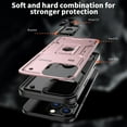 thumbnail image 3 of Case for iPhone 15 Plus,Military Grade  [Built-in Kickstand] Magnetic Ring Holder Heavy Duty TPU+PC Shockproof Drop Protection Phone Case for iPhone 15 Plus,6.7 inch (Rose Gold), 3 of 11