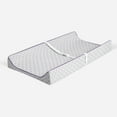 thumbnail image 2 of Bacati - Petals Lilac Quilted Muslin Changing Pad Cover, 2 of 10