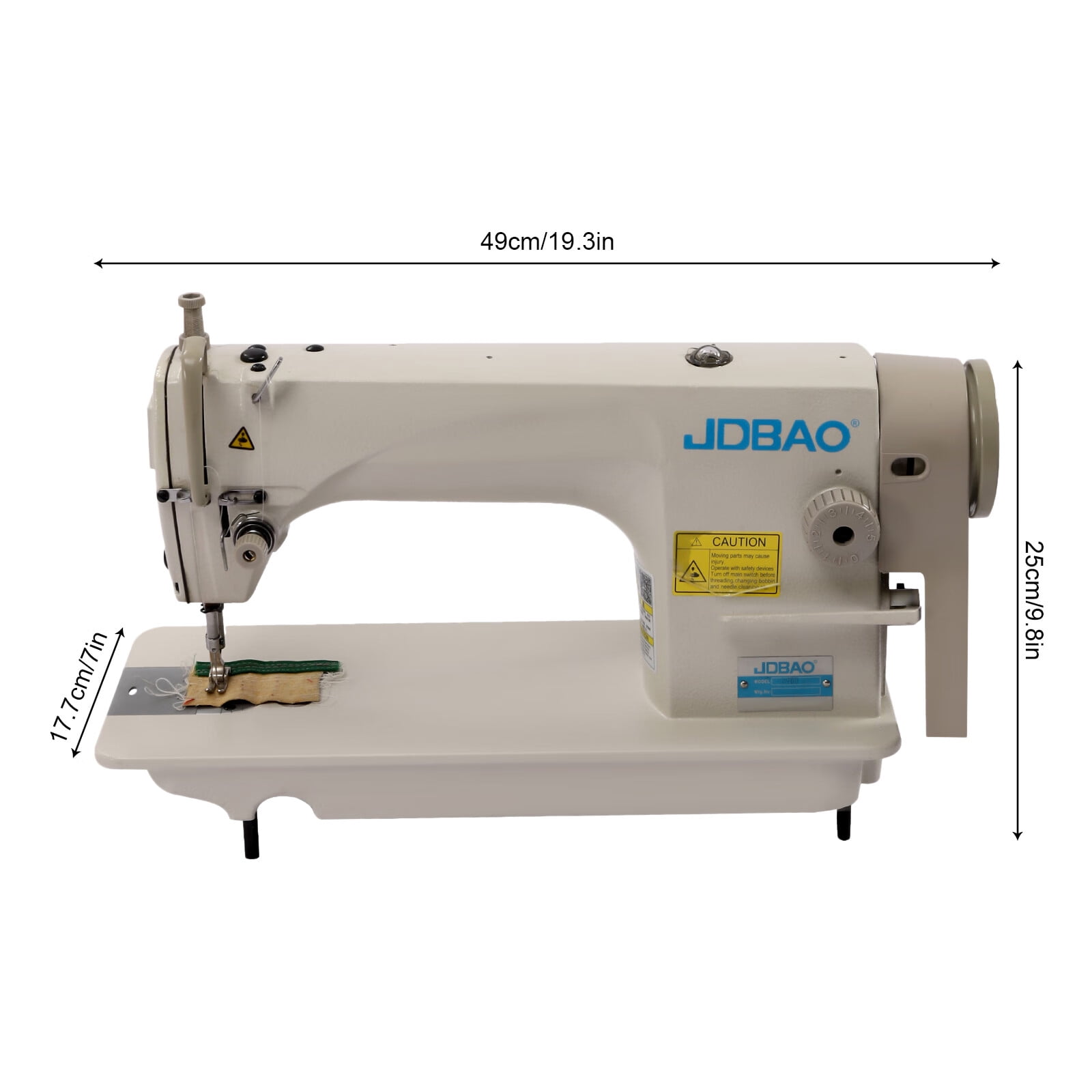 Aiqidi Industrial Sewing Machine, 550W Heavy Duty Commercial Upholstery Sewing Machine w/Motor LCD Screen Table Stand Complete Set