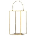 Better Homes & Gardens Large Gold Metal Lantern, Candle Holder