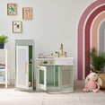 thumbnail image 6 of Teamson Kids Little Chef Chester Wooden Play Kitchen Set with Separate Fridge, Oven & 12 Food Accessories, Green, 6 of 9