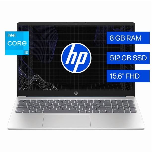 Laptop HP 15-fd0231la Intel Core i3 8GB RAM 512GB SSD