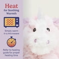 thumbnail image 4 of Peluche de unicornio Therapeutic Warmies Junior, 23 cm, con calefacción, 4 of 7