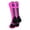 #01, variant on Neon Pink/Black Player Id Crew Number Socks (#77, Large)
