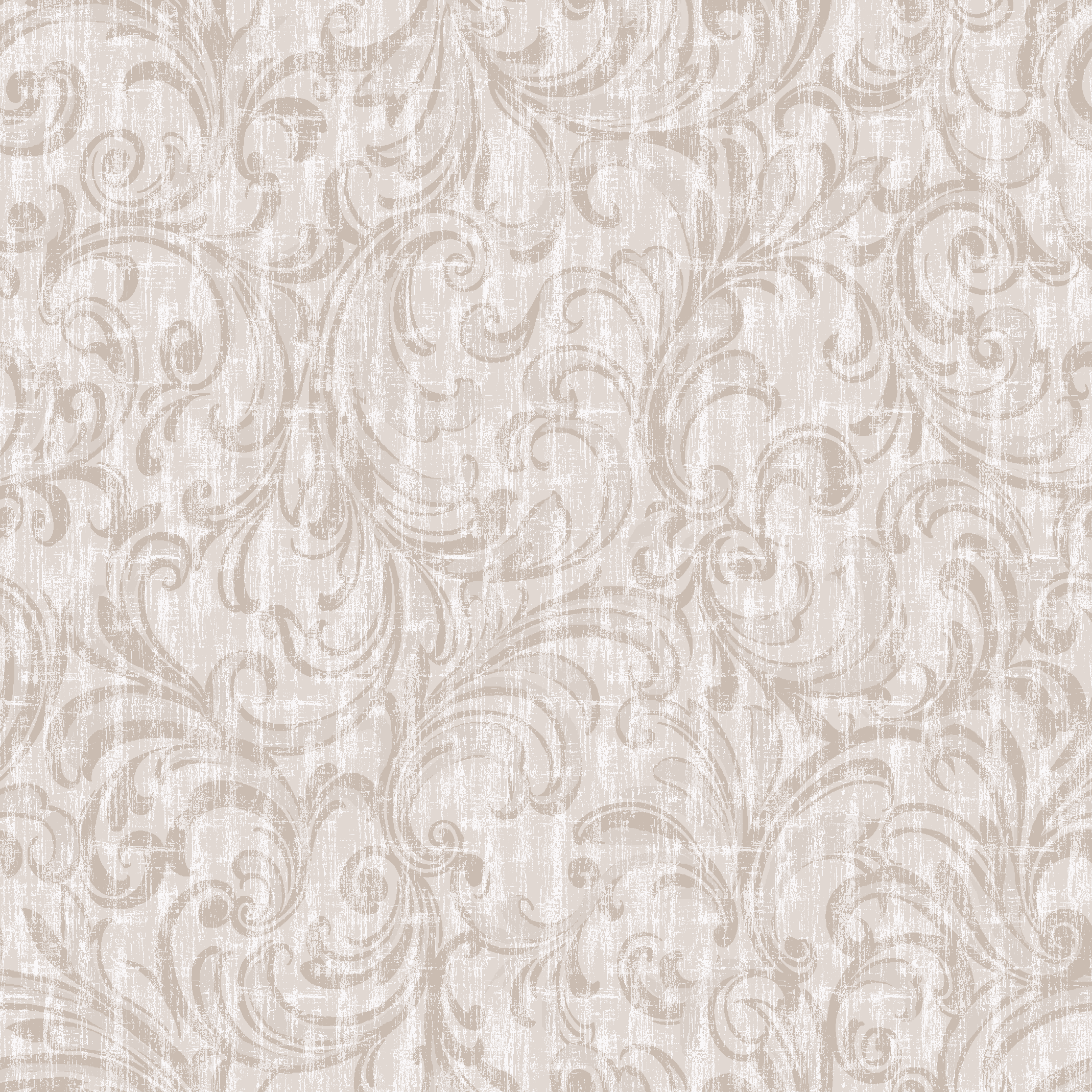 (2 pack) Waverly Inspirations 1 Yard Precut 100% Cotton Prints Fabric Dancing Scrolls Neutral 44" Wide for Quilting & Sewing