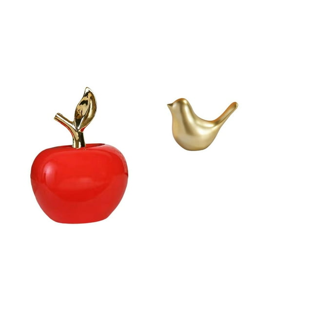 Estatua,Escultura de fruta artificial,estatua y artesanía,Figura de pájaros,Figura de pájaro dorado,decoración del hogar,estatua de animal,Estatuas decorativas de pájaros pequeños como