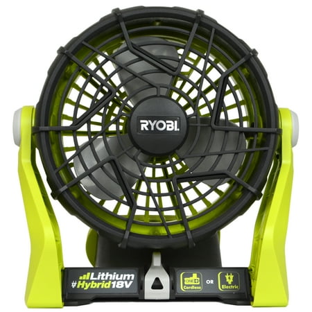 

Ryobi P3320 120V AC or 18V ONE+ Dual Power Portable Hybrid Electric Fan Tool Only