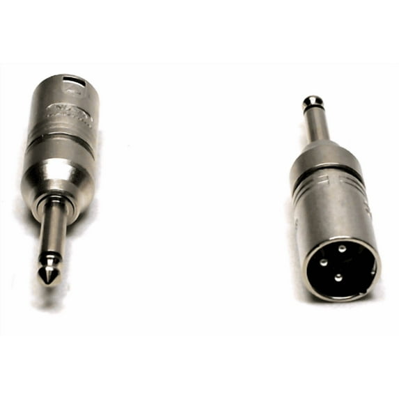 3 pole XLR male – Mono 1/4" plug (tip, sleeve contact)