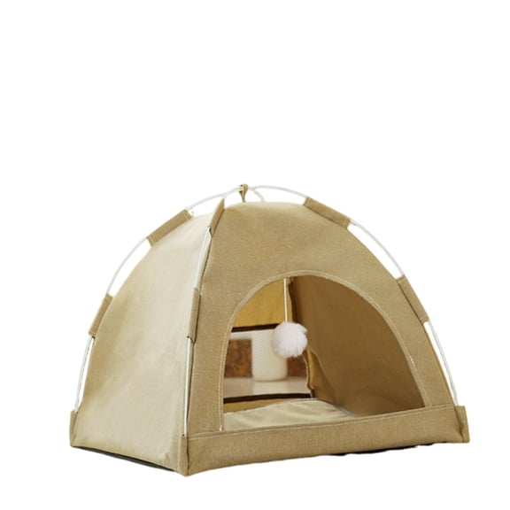 Leodye 1PCS All-season Warm Cool Tent Bed, Breathable Small Shelter for Kittens Summer Rest -14.96 × 14.96 × 12.99 in