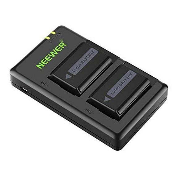 Neewer Neewer Np-Fw50 Camera Battery Charger Set Compatible With Sony A6000, A6500, A6300, A6400, A7, A7Ii, A7Rii, A7Sii, A7S, A7S2, A7R, A7R2, A55, A5100, Rx10(2-Pack, Micro Usb Port, 1100Mah) Batte