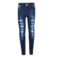 thumbnail image 1 of Pantalones vaqueros rasgados ajustados para niños, hombres, pantalones de mezclilla elásticos masculinos (4XL azul marino) Ndcxsfigh Para estrenar, 1 of 1