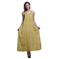 thumbnail image 1 of Bimba Robe Longue Maxi Sans Manches à Bretelles Spaghetti Imprimée en Rayonne pour Femmes - Très Grande Taille, 1 of 1