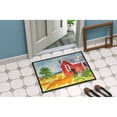 thumbnail image 2 of Old Red Cottage House at the lake or Beach Door Mat Doormat, 2 of 4