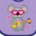 thumbnail image 4 of Inktastic Koala Cute Girls Guitar Girls Baby Bib, 4 of 4