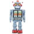 thumbnail image 2 of Jouet Robot Vintage à Remonter, Figurines Robot en Métal Rétro Électriques Rotatives, Modèle de Collection pour Adultes, Cadeau pour Enfants, 2 of 8