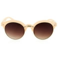 thumbnail image 3 of grinderPUNCH Classic Vintage Horned Rim Round Frame Adult Sunglasses for Men Women, 3 of 5