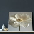 thumbnail image 3 of Logiee Elegant Ivory Flower Print Canvas Wall Art ,Art Poster,Canvas Decorative Picture,Decor Wall Pictures for Living Room Bedroom Bathroom,Ready to Hang, 3 of 6